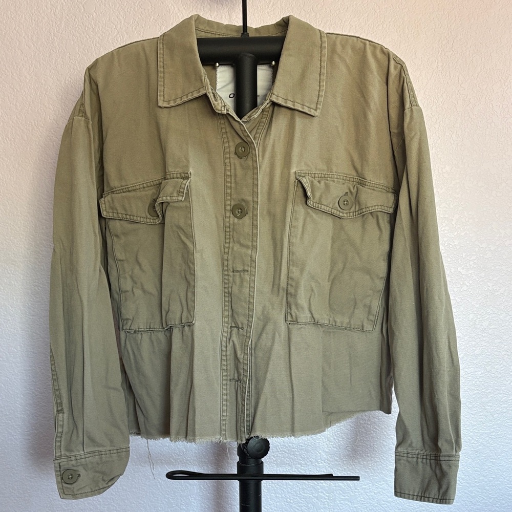 O'Neill Khaki Utility Jacket for Women 100% Cotton